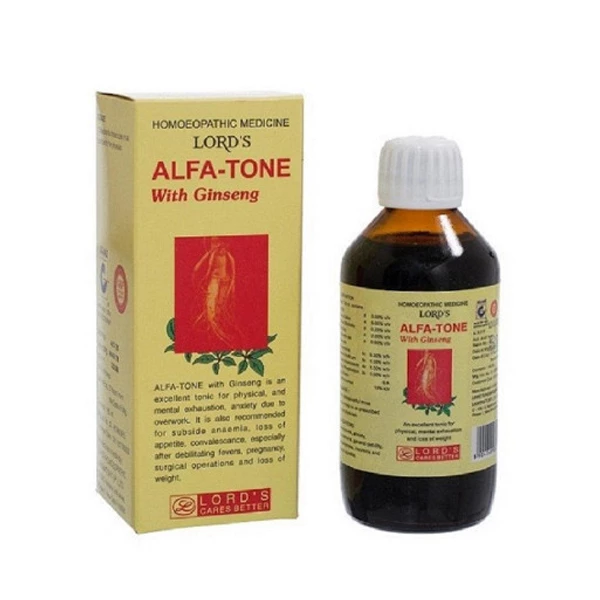 Lord's Homeopathy Alfa-Tone With Ginseng Tonic, 180 ml-1.webp
